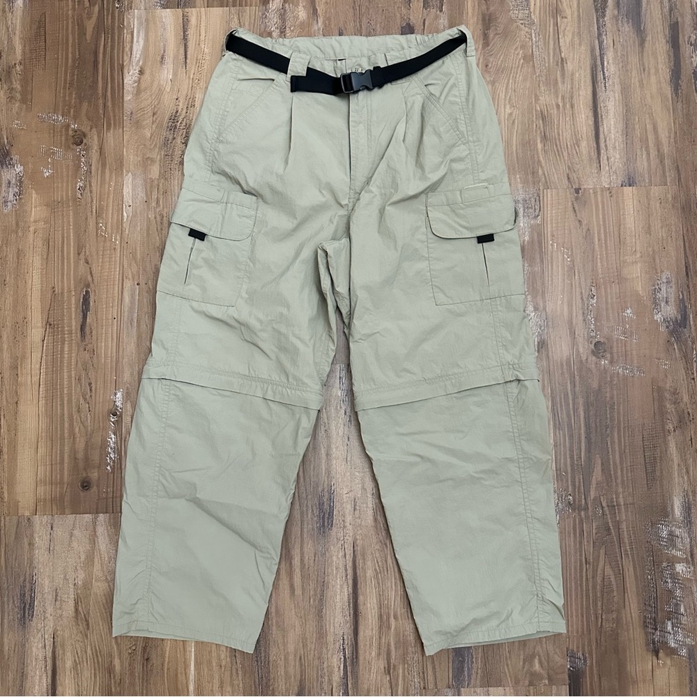 VTG Y2K 2000s Cream Beige Khaki Baggy Cargo Pants